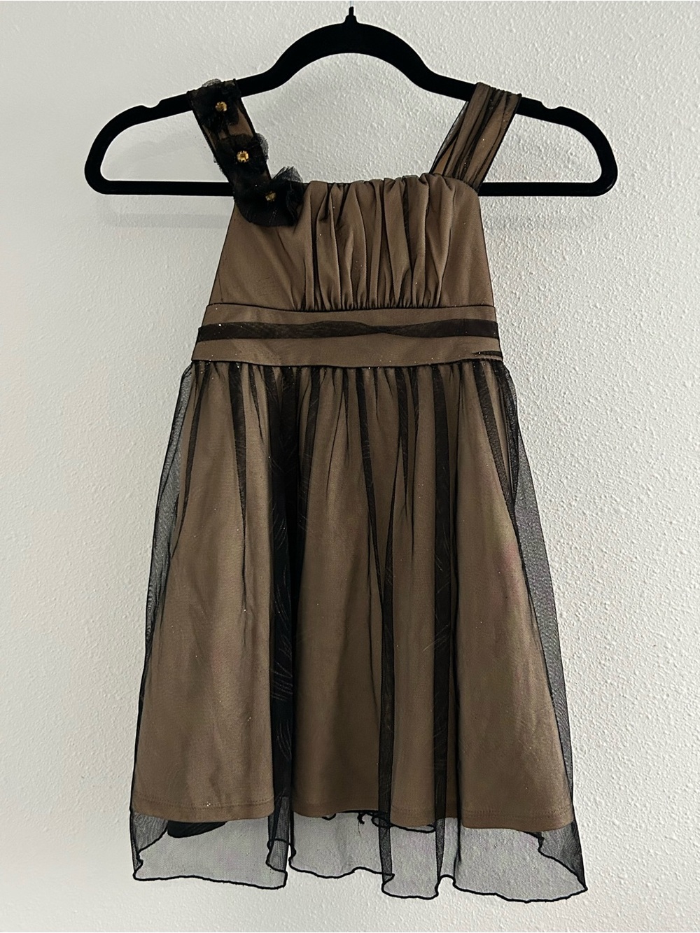 Amy Byer Brown and Black Girls Formal Dress